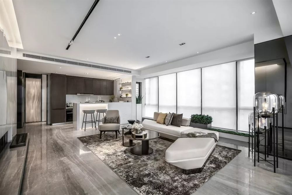 湛江市保利原宇花園輕奢風格四居室裝修案例