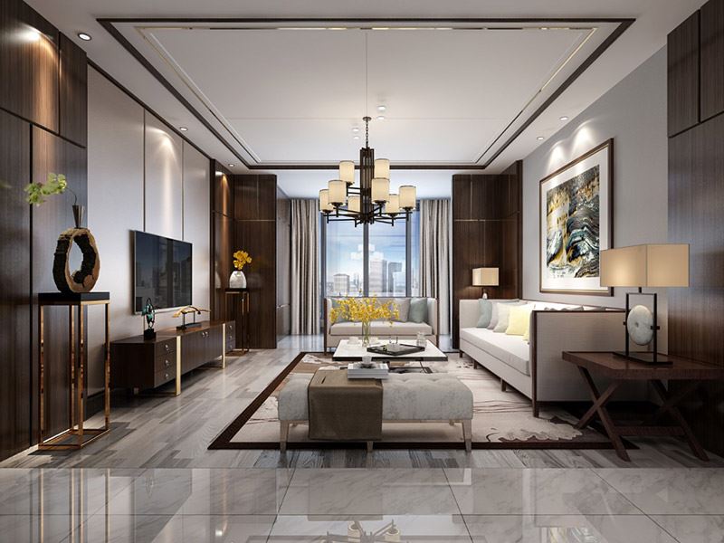 河源市東江灣江灣明珠現(xiàn)代簡約風格三居室裝修案例