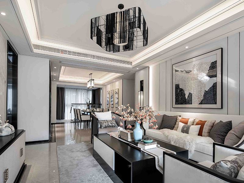 河源市恒大名都輕奢風(fēng)格三居室裝修案例