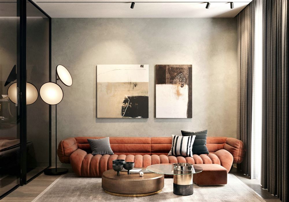 佛山市綠城桂語映月現代簡約風格公寓裝修案例