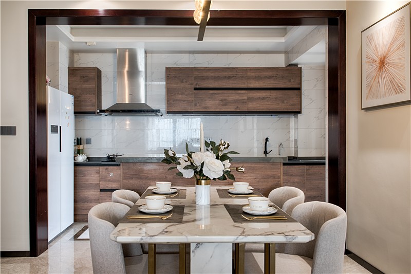 后現代港式風格家裝設計室內裝修效果圖-廚餐廳 后現代港式風格家裝設計室內裝修效果圖-廚餐廳