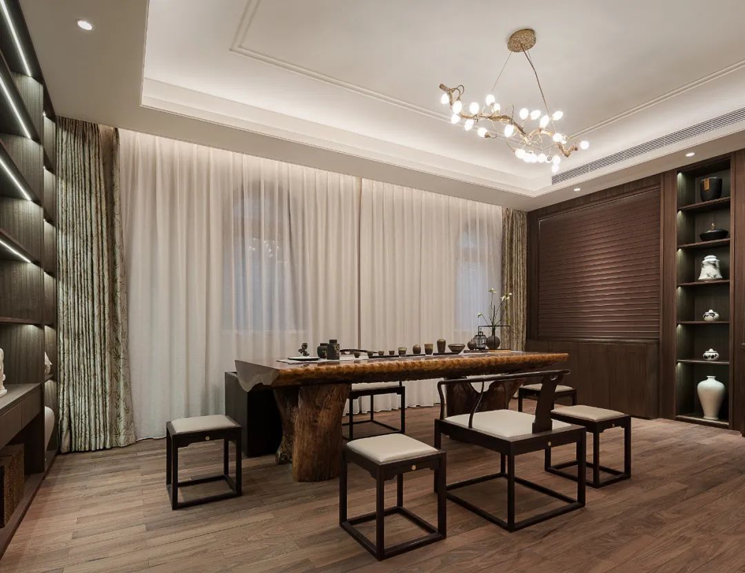 簡歐風格家裝設計別墅裝修效果圖-茶室 簡歐風格家裝設計別墅裝修效果圖-茶室