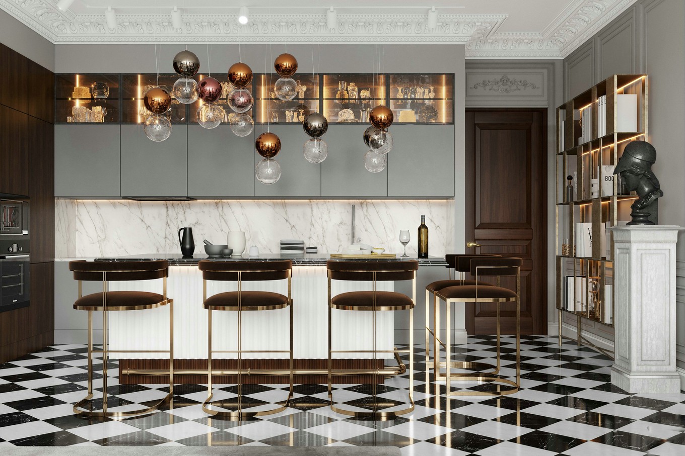 佛山裝修公司歐式風格室內(nèi)裝修效果圖-廚房 佛山裝修公司歐式風格室內(nèi)裝修效果圖-廚房