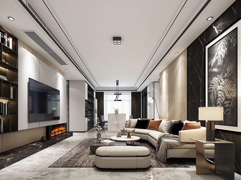 常州市中央花園現(xiàn)代簡(jiǎn)約風(fēng)格三居室裝修案例