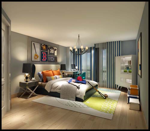 廣州市珠光御景壹號現代風格三居室裝修案例