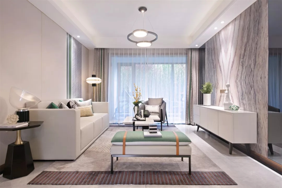 輕奢現(xiàn)代風(fēng)格室內(nèi)家裝案例效果圖-客廳 輕奢現(xiàn)代風(fēng)格室內(nèi)家裝案例效果圖-客廳