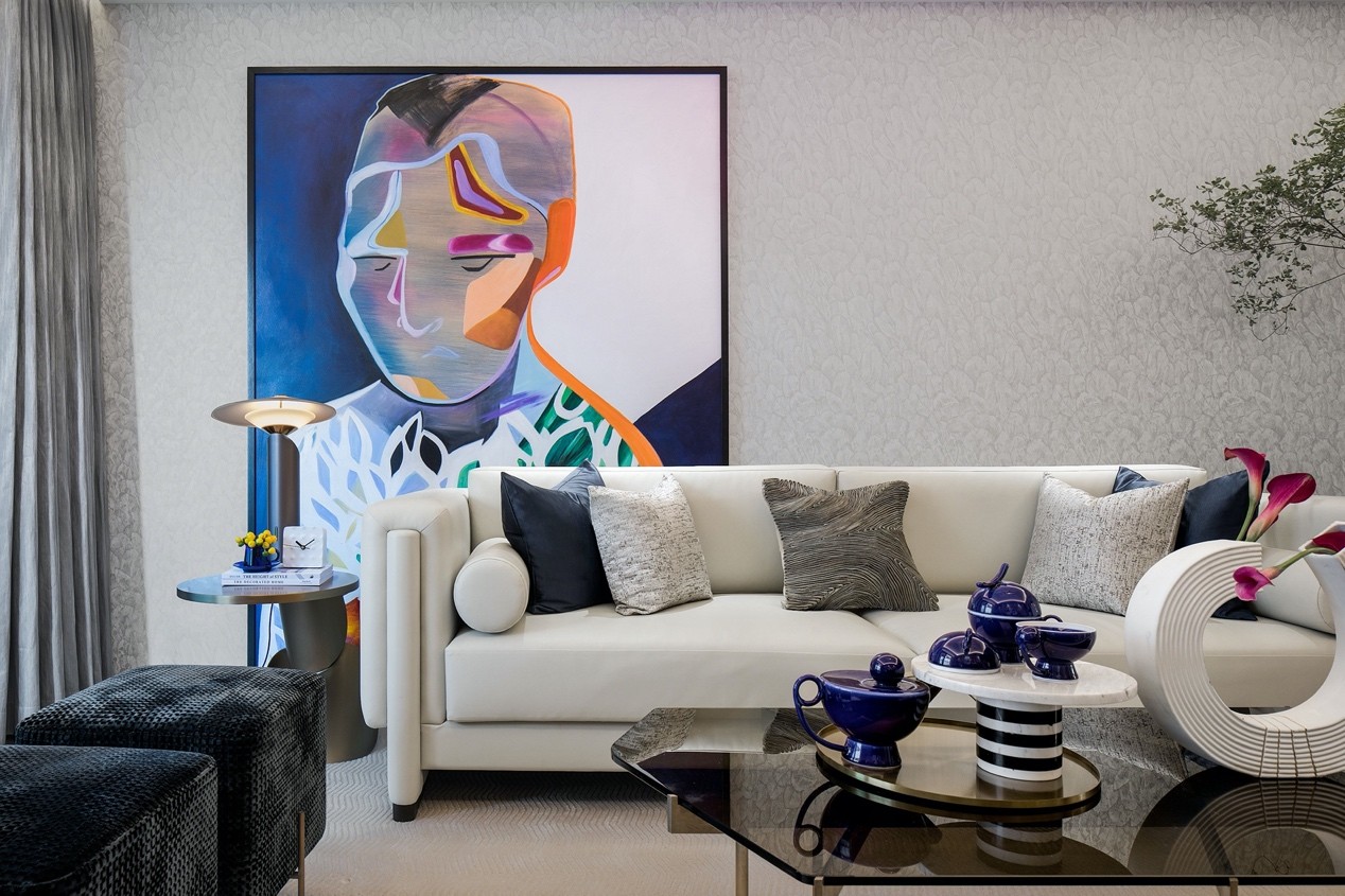 裝修案例新中式混搭風格室內裝修效果圖-客廳 裝修案例新中式混搭風格室內裝修效果圖-客廳