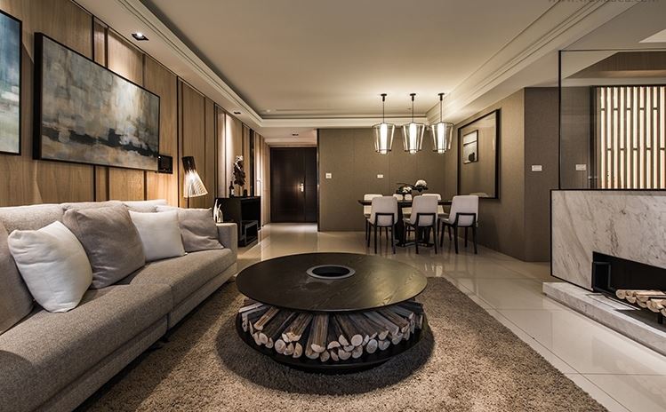 湛江市方圓云山詩意現(xiàn)代風格四居室裝修案例