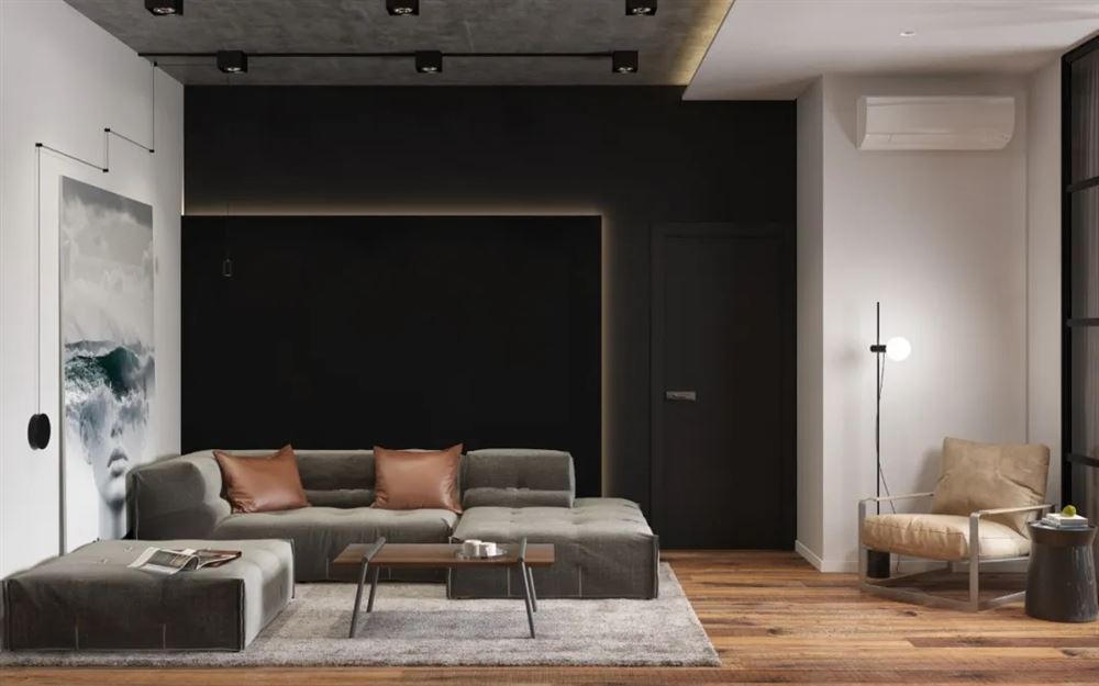 廣州市黃埔花園輕奢風格四居室裝修案例