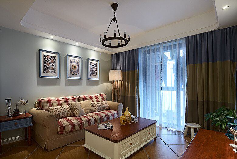 江門市東慶北路小區田園風格二居室裝修案例