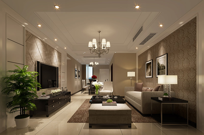 藍山花園三居139平米北歐風格裝修案例-客餐廳 藍山花園三居139平米北歐風格裝修案例-客餐廳