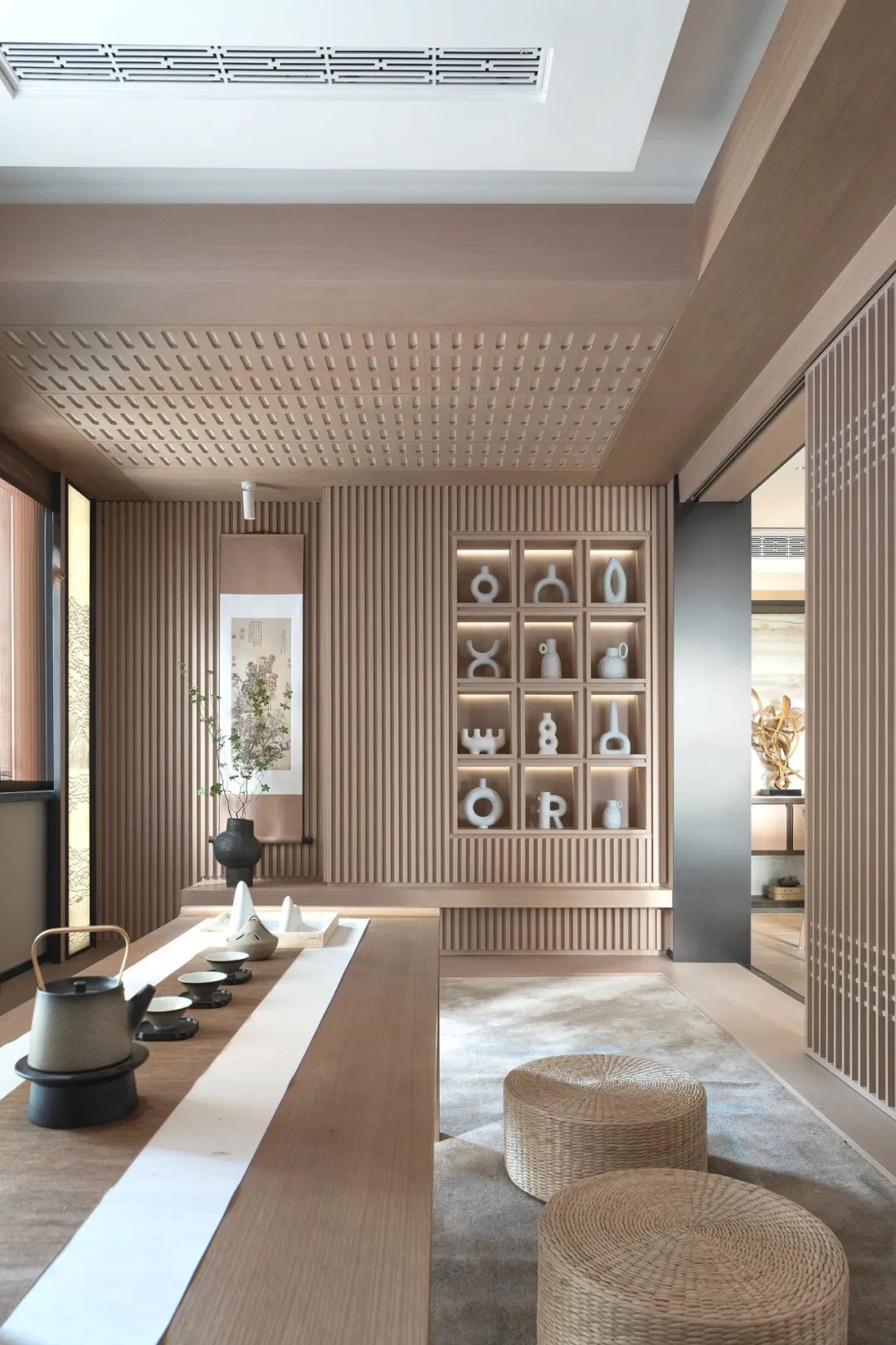 新中式風格家裝設計室內裝修效果圖-茶室 新中式風格家裝設計室內裝修效果圖-茶室