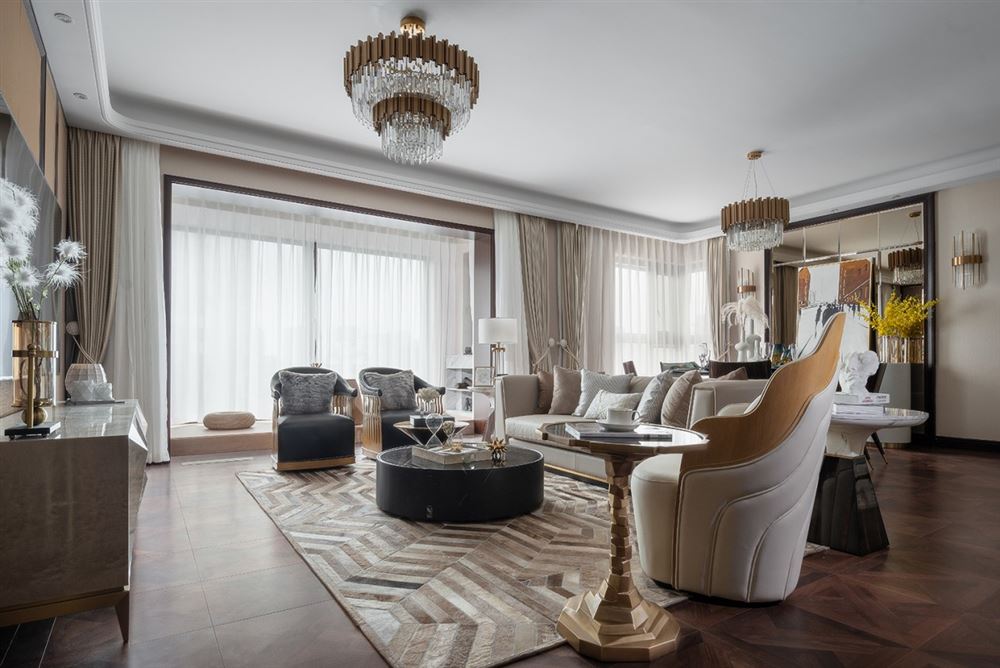 江門市東富花園現代簡約風格四居室裝修案例