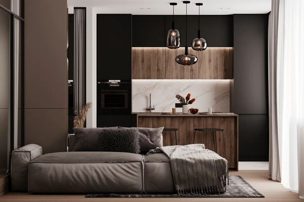 茂名市金源時(shí)代現(xiàn)代簡約風(fēng)格三居室裝修案例