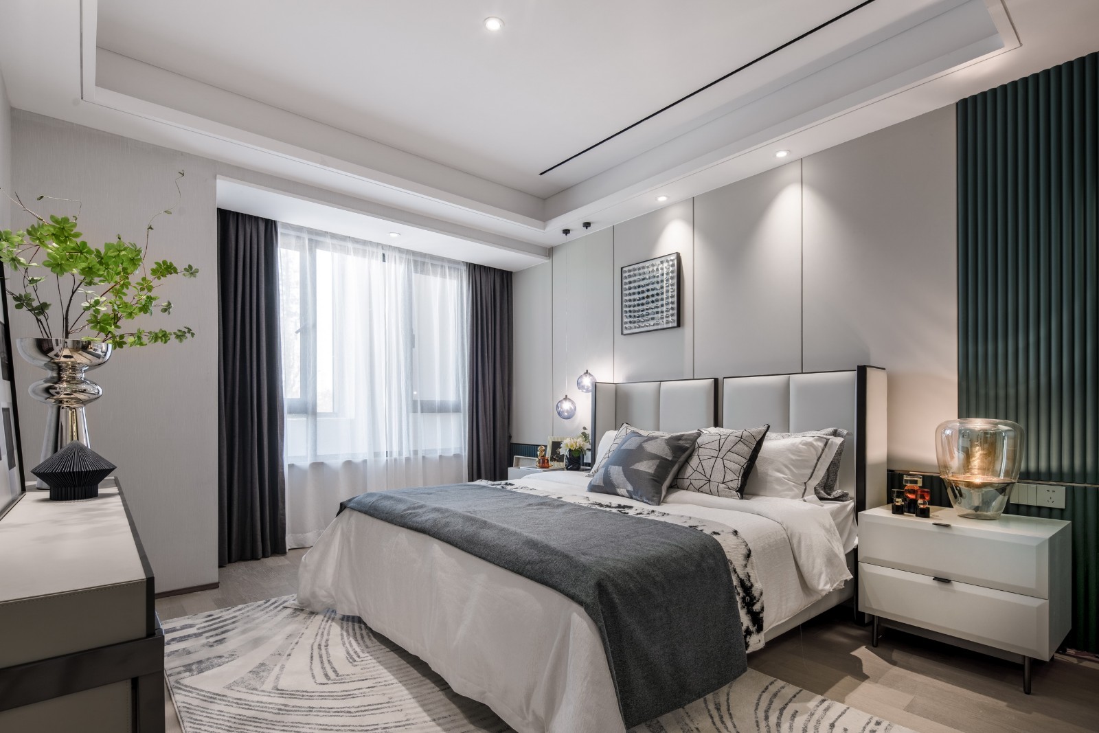 現(xiàn)代簡約風(fēng)格室內(nèi)設(shè)計(jì)家裝案例-臥室 現(xiàn)代簡約風(fēng)格室內(nèi)設(shè)計(jì)家裝案例-臥室