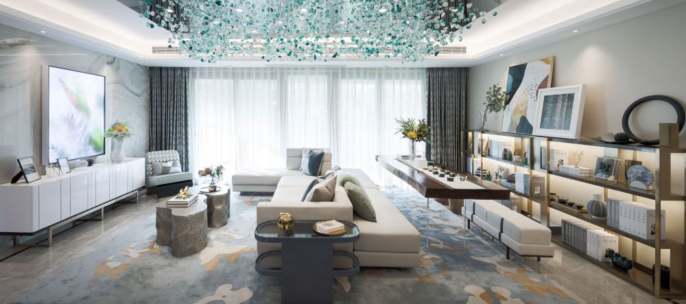 佛山市順德華潤(rùn)置地廣場(chǎng)輕奢風(fēng)格四居室裝修案例