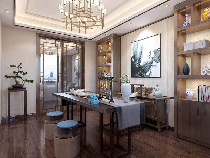 昭通市翠鑫苑新中式風格別墅裝修案例