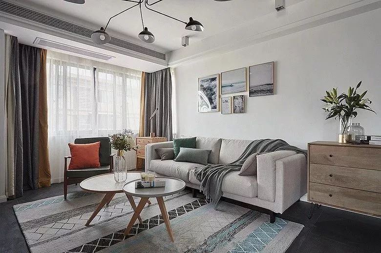 佛山市金地·中南·新城大境北歐風格三居室裝修案例