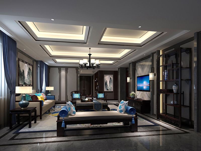 泰州市靖江恒大御景半島別墅歐式風格別墅裝修案例