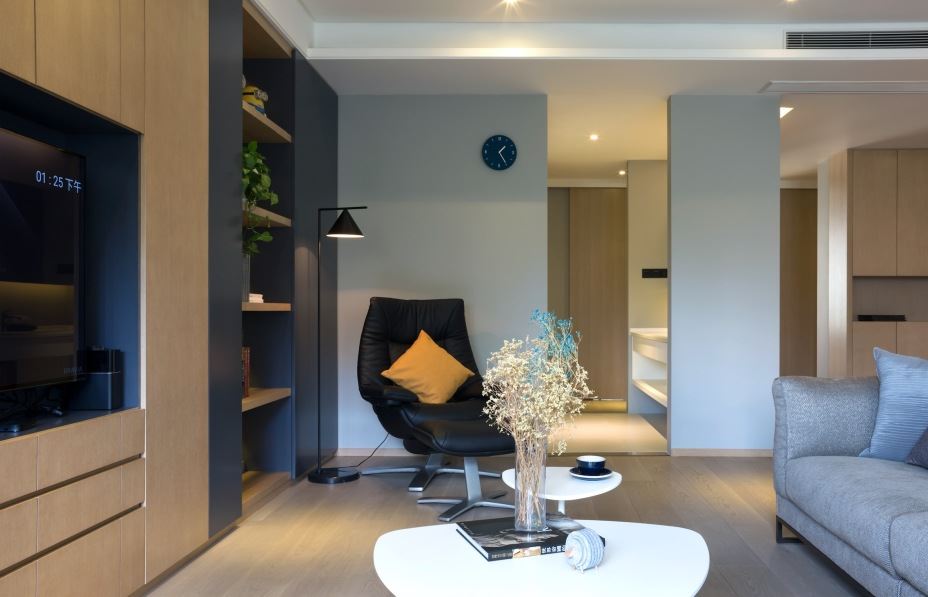 江門市銀泉花園現代簡約風格三居室裝修案例