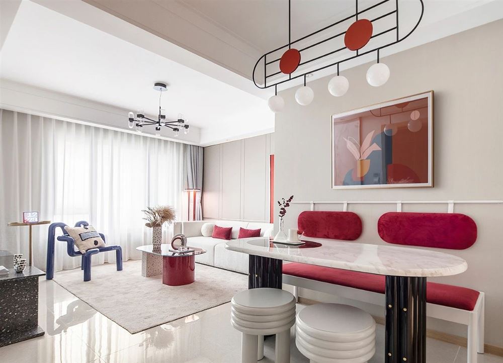 曲靖市金湘九俊現代風格四居室裝修案例