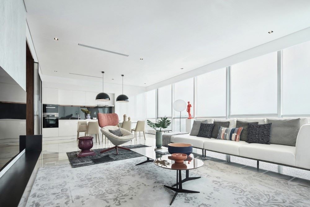 楚雄彝族自治州百水巷60號院現代簡約風格平層裝修案例