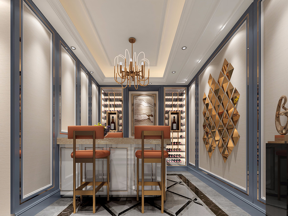 簡歐風格別墅裝修設計效果圖-萬科城別墅350平米-別墅吧臺裝修設計 簡歐風格別墅裝修設計效果圖-萬科城別墅350平米-別墅吧臺裝修設計