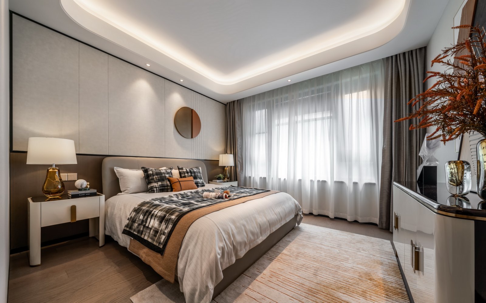 輕奢風格室內設計家裝案例-次臥 輕奢風格室內設計家裝案例-次臥