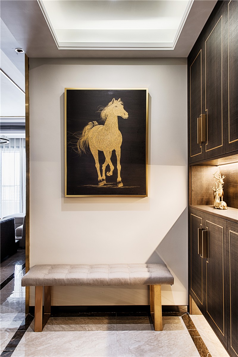 后現代港式風格家裝設計室內裝修效果圖-玄關 后現代港式風格家裝設計室內裝修效果圖-玄關