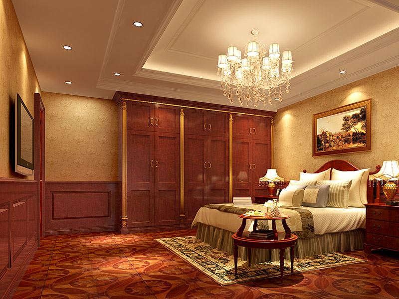 泰州市靖江恒大御景半島別墅歐式風格復式裝修案例