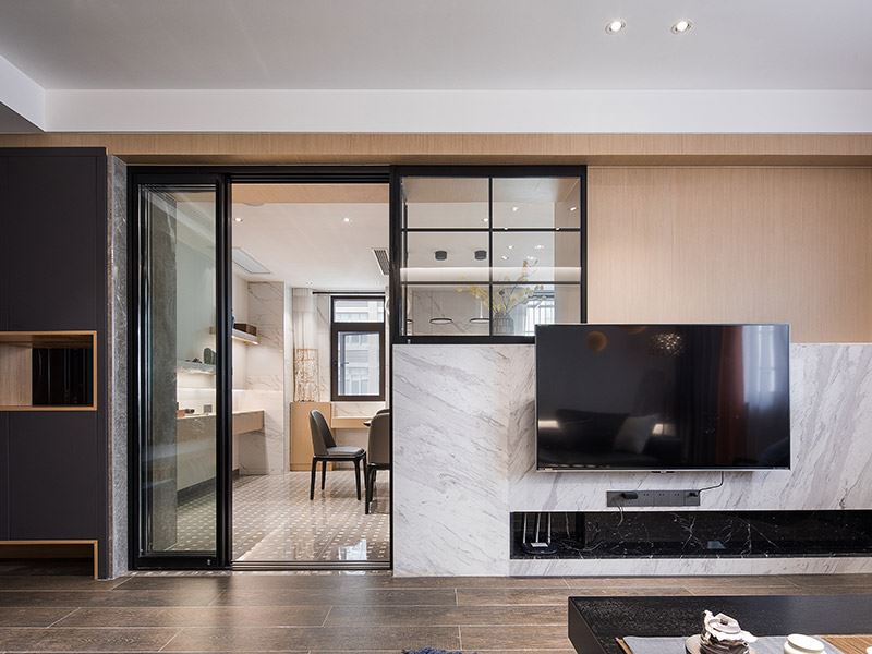 常州市華潤國際社區·幸福里現代簡約風格四居室裝修案例