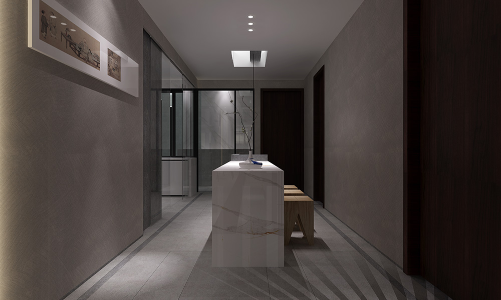 新中式風格室內裝修設計效果圖-雅頌流花君庭平層-室內休閑餐廳裝修設計 新中式風格室內裝修設計效果圖-雅頌流花君庭平層-室內休閑餐廳裝修設計