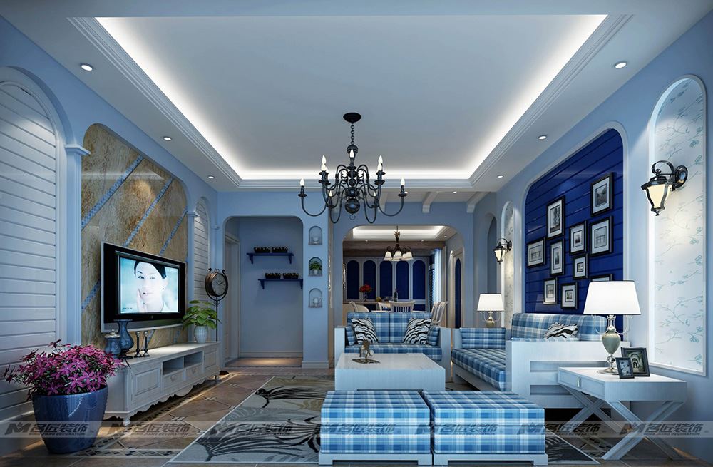 茂名市富麗天譽北歐風格三居室裝修案例