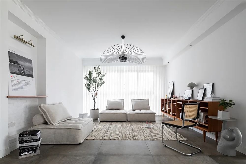 廣州市廣州時代傾城北歐風格三居室裝修案例