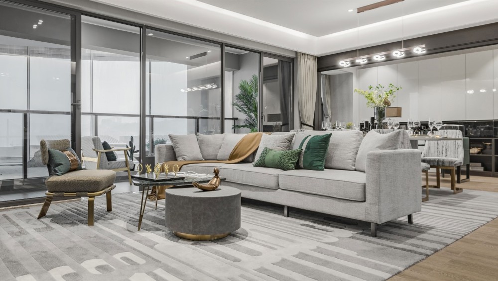 現代簡約風格室內設計家裝案例-客廳 現代簡約風格室內設計家裝案例-客廳