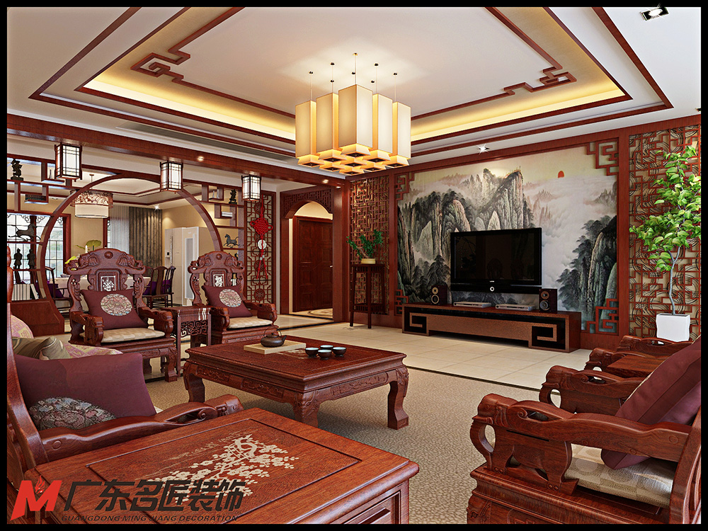 裝修公司新古典風格室內裝修效果圖-客廳 裝修公司新古典風格室內裝修效果圖-客廳