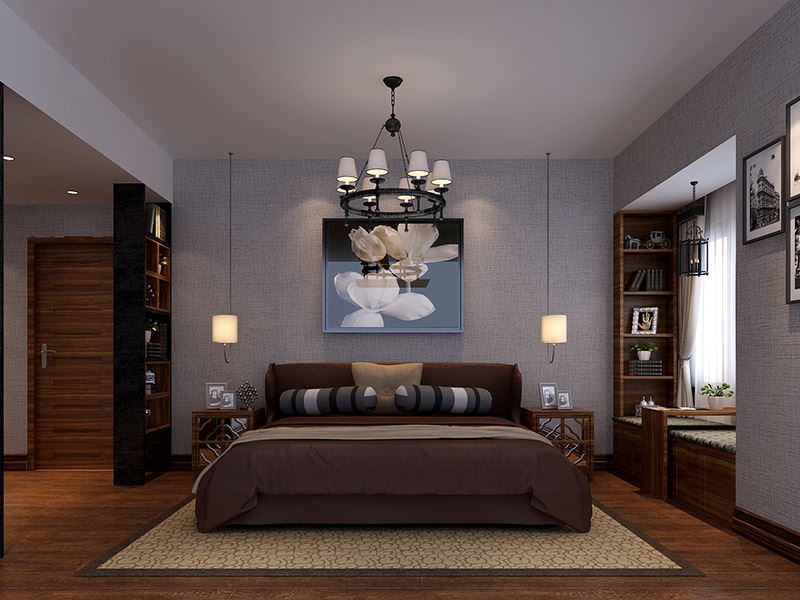 茂名市名門世家新古典風格三居室裝修案例