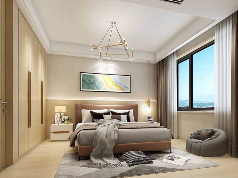 常州市怡康花園現代簡約風格三居室裝修案例