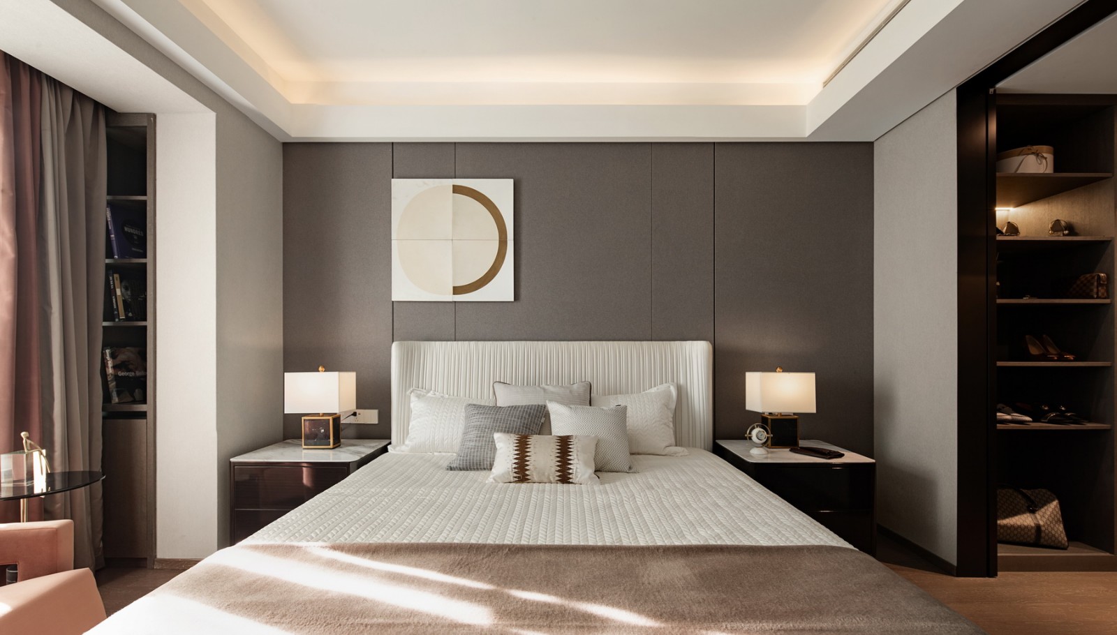 現(xiàn)代輕奢風(fēng)格室內(nèi)設(shè)計(jì)家裝案例-臥室 現(xiàn)代輕奢風(fēng)格室內(nèi)設(shè)計(jì)家裝案例-臥室