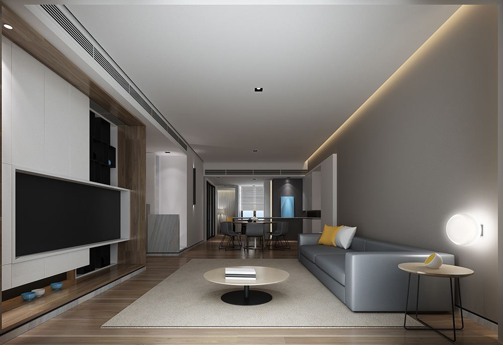 廣州市芳村花園輕奢風格四居室裝修案例