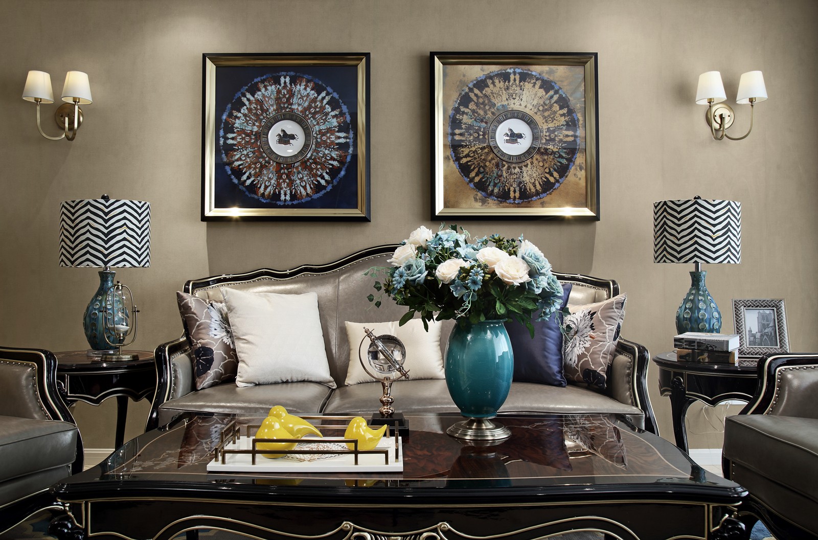 裝修案例美式新古典風格室內裝修效果圖-客廳 裝修案例美式新古典風格室內裝修效果圖-客廳