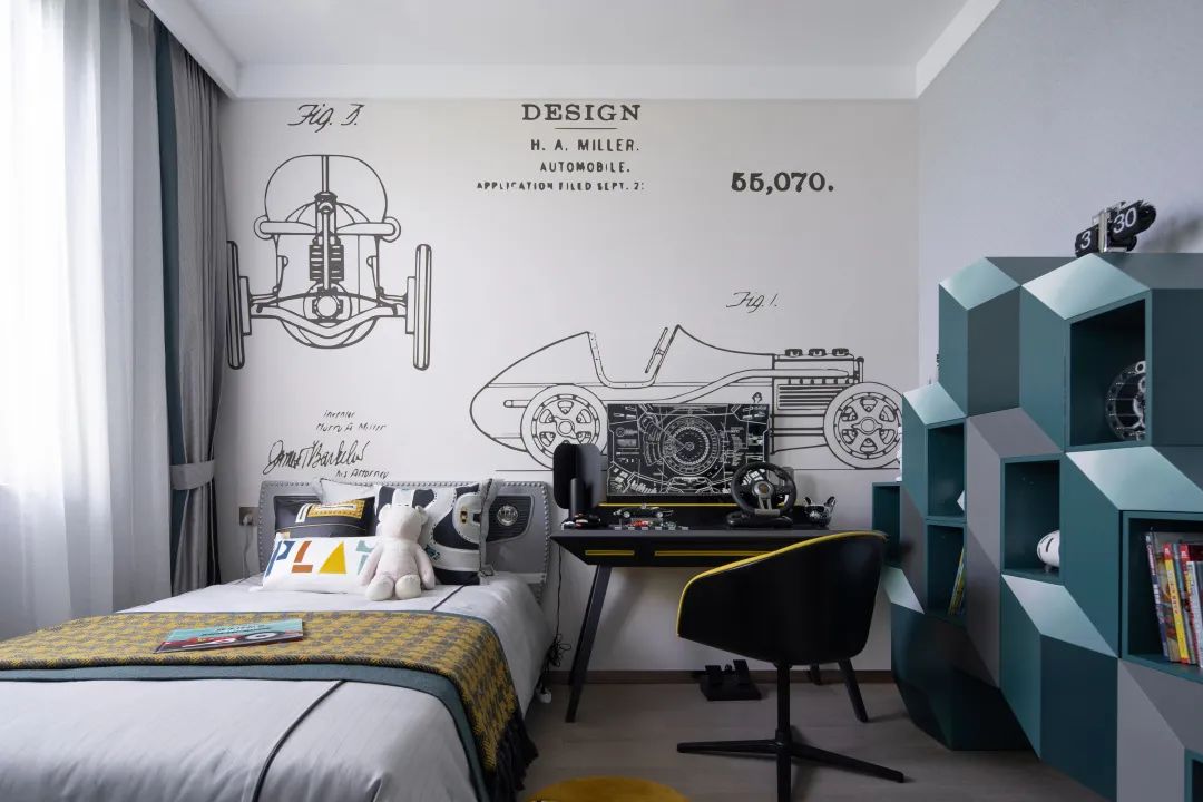 現代輕奢風格室內設計家裝案例-兒童房 現代輕奢風格室內設計家裝案例-兒童房