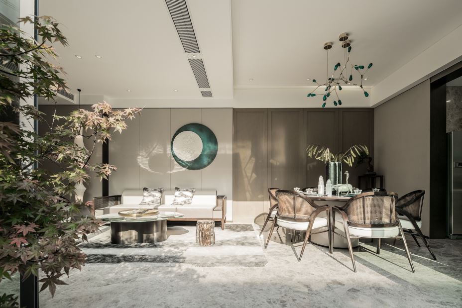 江門市新會碧桂園別墅新中式風(fēng)格別墅裝修案例