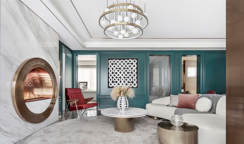 江門市寶麗花園輕奢風格三居室裝修案例