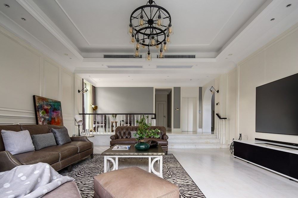 江門市匯銀江南富灣美式風格別墅裝修案例