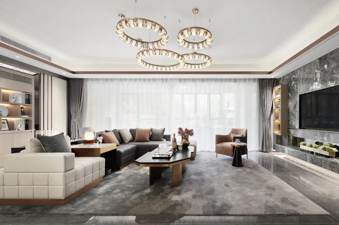 現代簡歐風格家裝設計室內裝修效果圖-客廳 現代簡歐風格家裝設計室內裝修效果圖-客廳