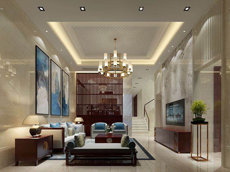 泰州市濱江新區富陽社區現代簡約風格別墅裝修案例