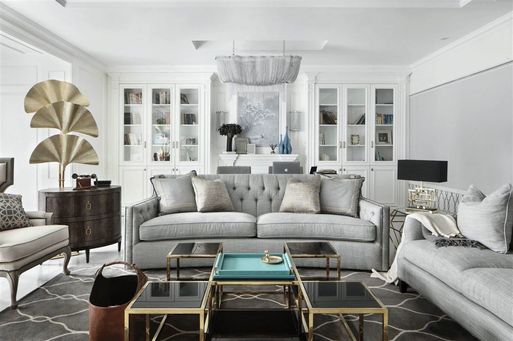 湛江市城市假日花園歐式風(fēng)格四居室裝修案例