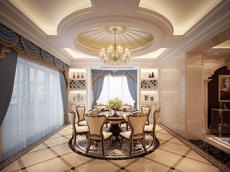 潮州市北橋大廈輕奢風格別墅裝修案例