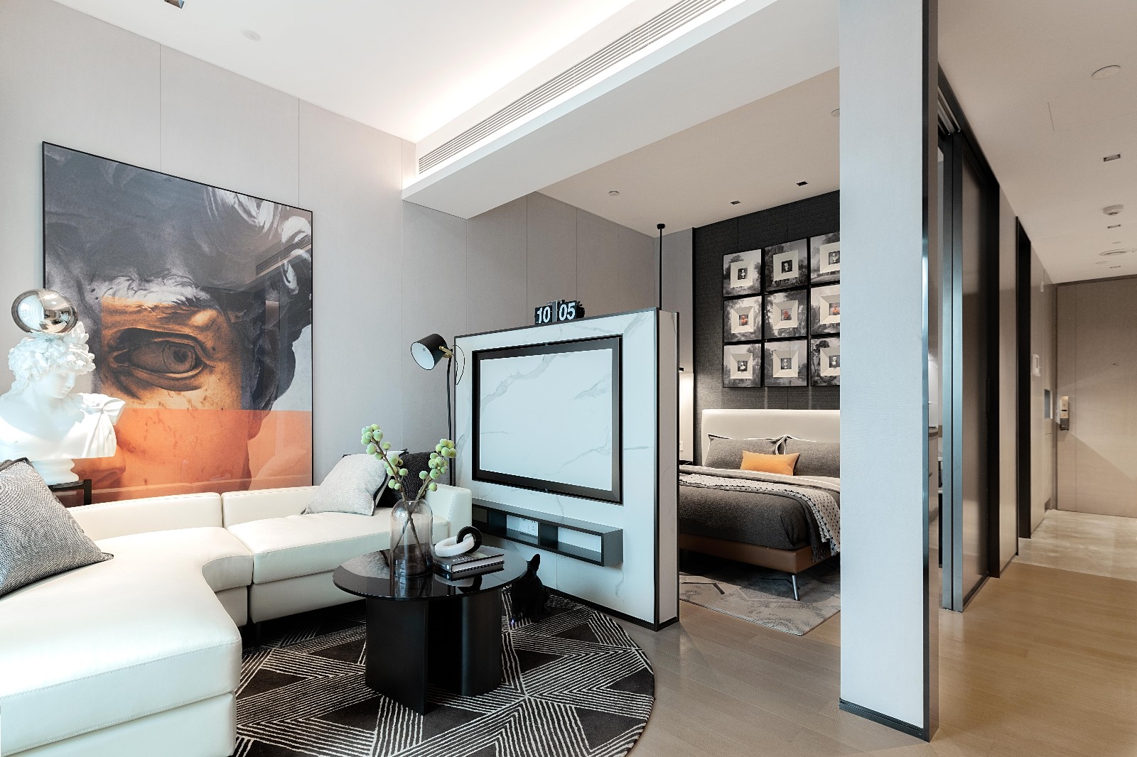 輕奢風格家裝設計室內裝修效果圖-客廳 輕奢風格家裝設計室內裝修效果圖-客廳